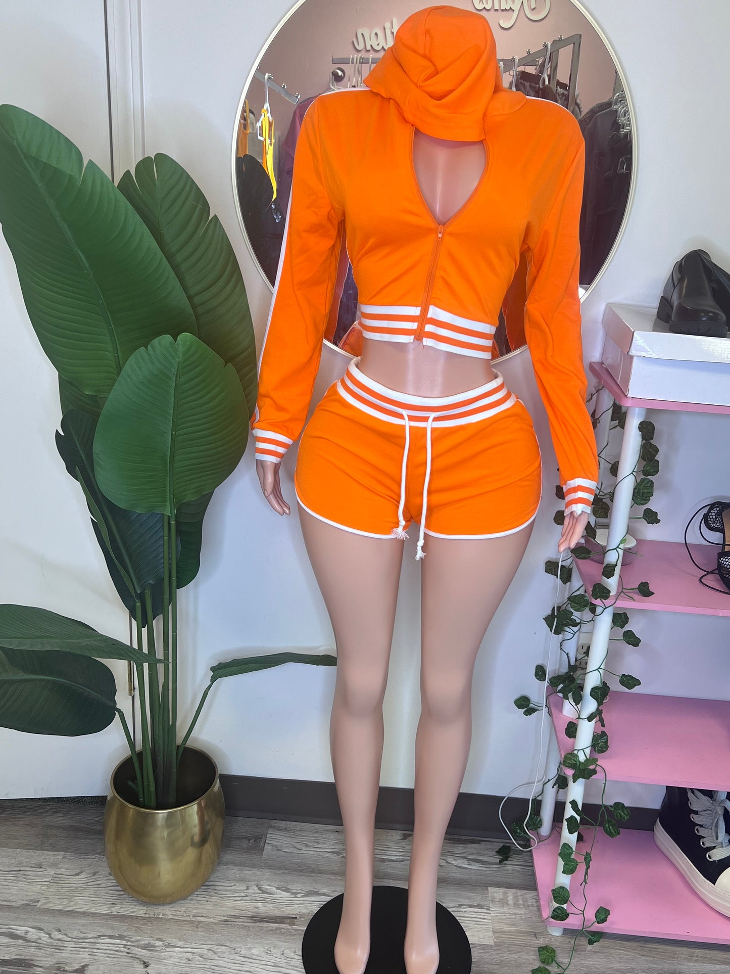 Orange Kelly Short Set