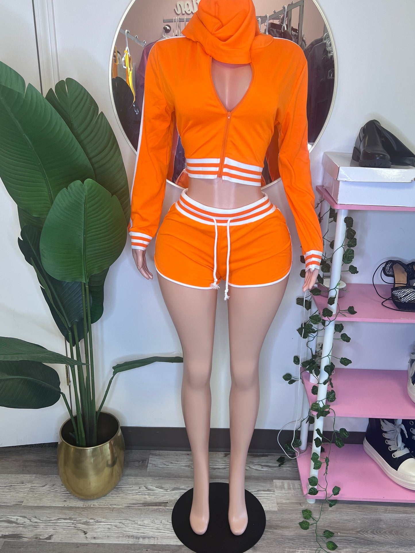 Orange Kelly Short Set